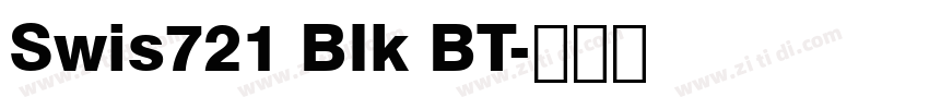Swis721 BIk BT字体转换
